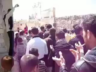 فري برس حلب السحاره مظاهره جمعه الثورة لكل السورين13 4 2012 Aleppo