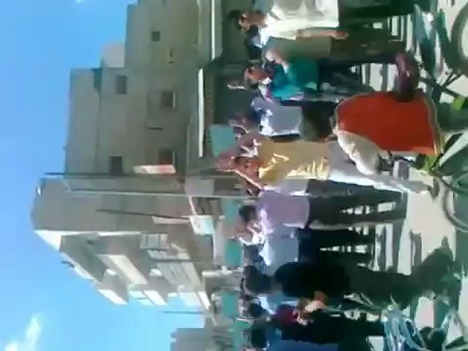 فري برس حلب الباب مظاهرة الجامع الكبير13 4 2012 ج3 Aleppo