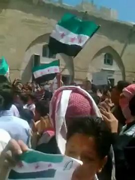 فري برس حلب الباب مظاهرة الجامع الكبير13 4 2012 ج1 Aleppo