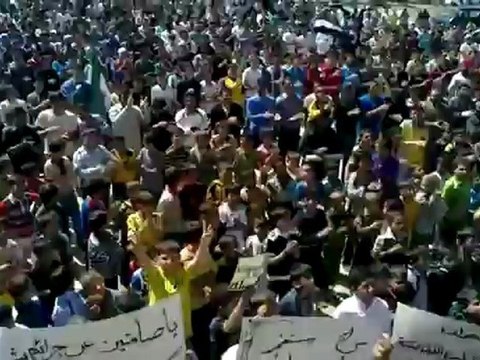 فري برس ريف حماه المحتلة جمعة الثورة لكل السوريين كفرنبودة ريف حماة 13 04 2012 Hama