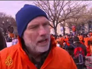 Guantanamo Bay protester speaks about fast - 12 Jan 08