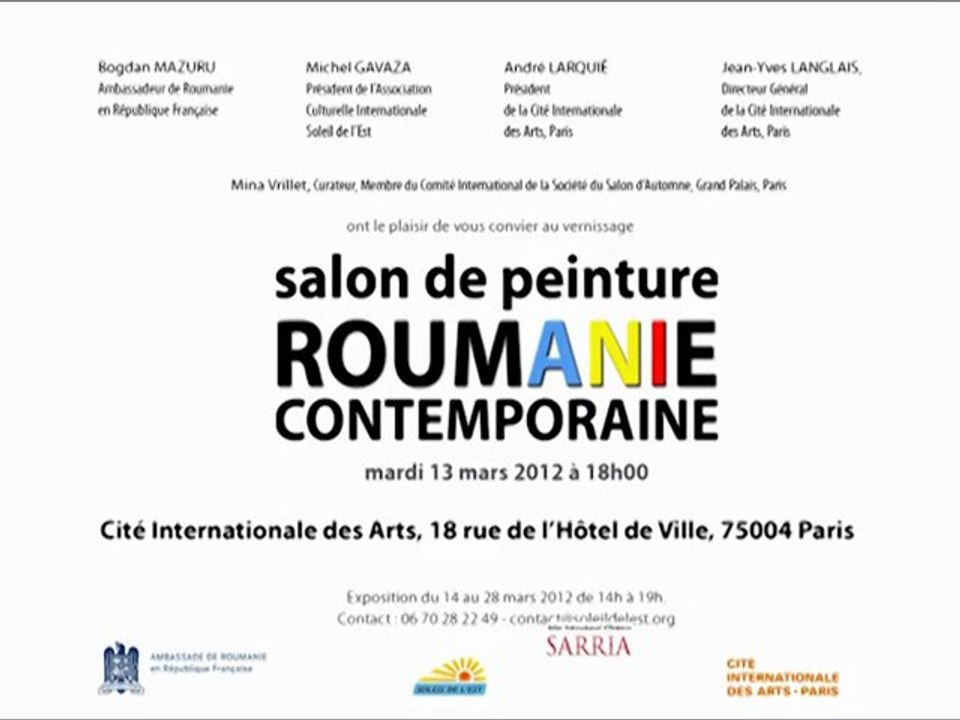 Salon de Peinture Roumaine, vernissage