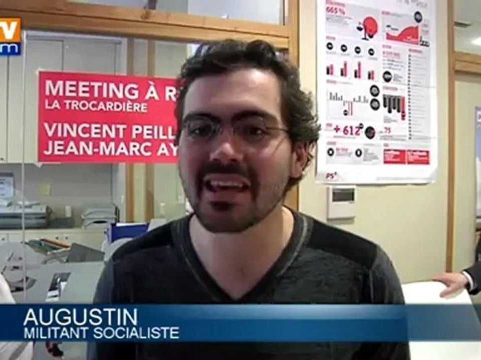 Les jeunes socialistes mobilisés pour le meetin...