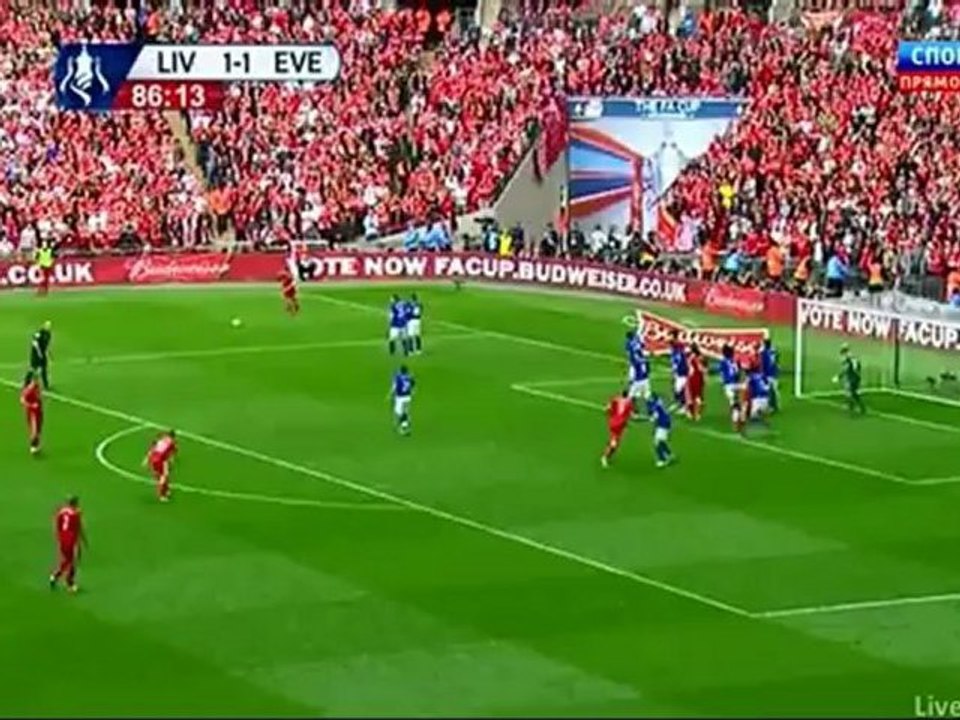 Andy Carroll GOAL against Everton 2-1!