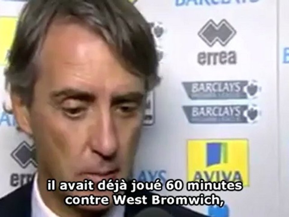 Mancini : "Si on avait eu Tévez toute l'année..."