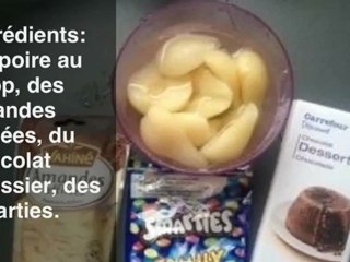 Hérisson poire amandes chocolat