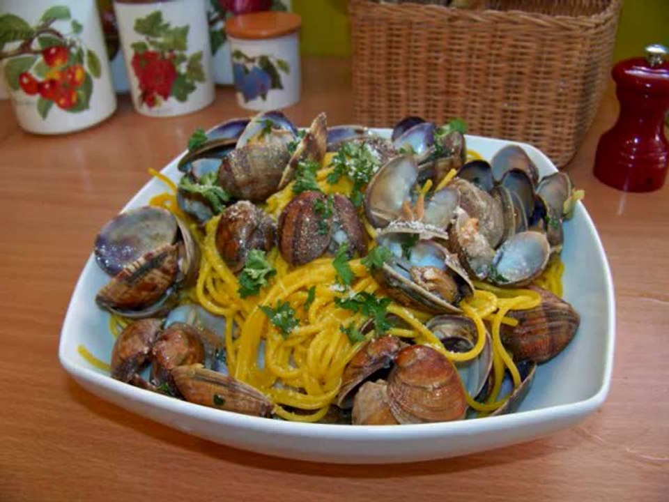 Spaghetti aux palourdes - Les recettes de Sergio -