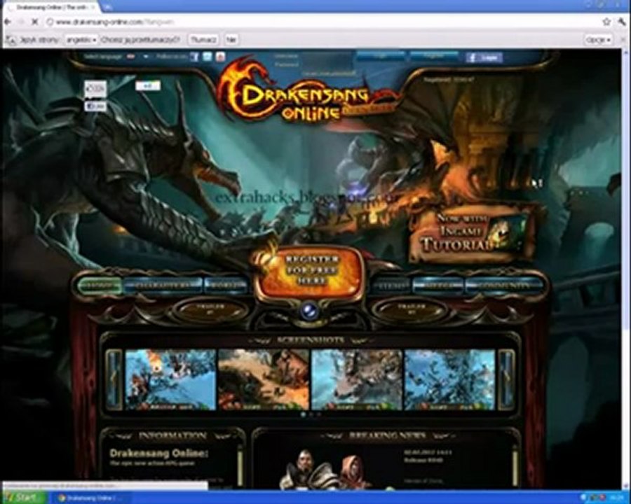 Drakensang Online Hack Cheat - April May 2012 Fixed Update Download