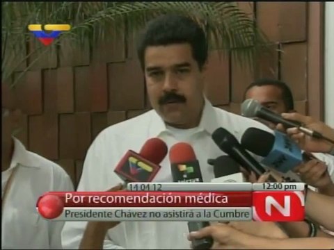 El presidente Chávez no asistirá a la Cumbre de las Américas