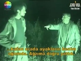Survivorda Mustafa Topaloğlu rüyasında neyi öpüyormuş...www.sivridilli.com