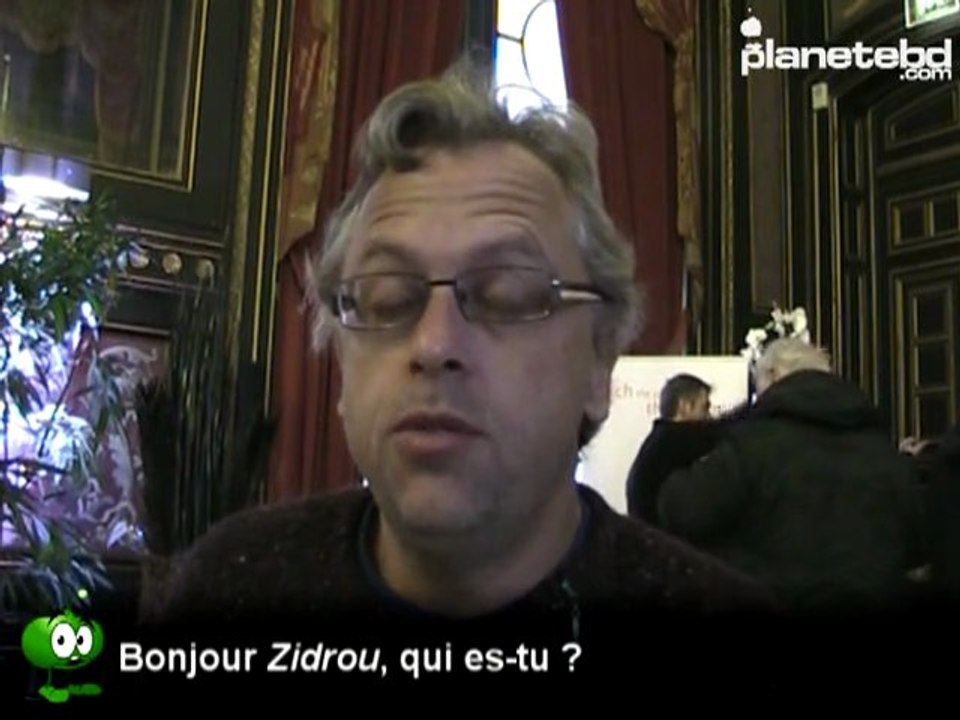 Zidrou en interview pour PlaneteBD.com