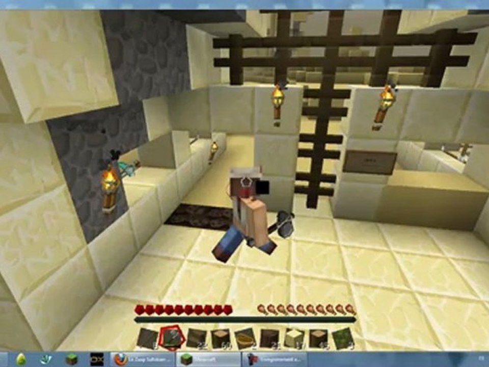 Entrée du village Minecraft