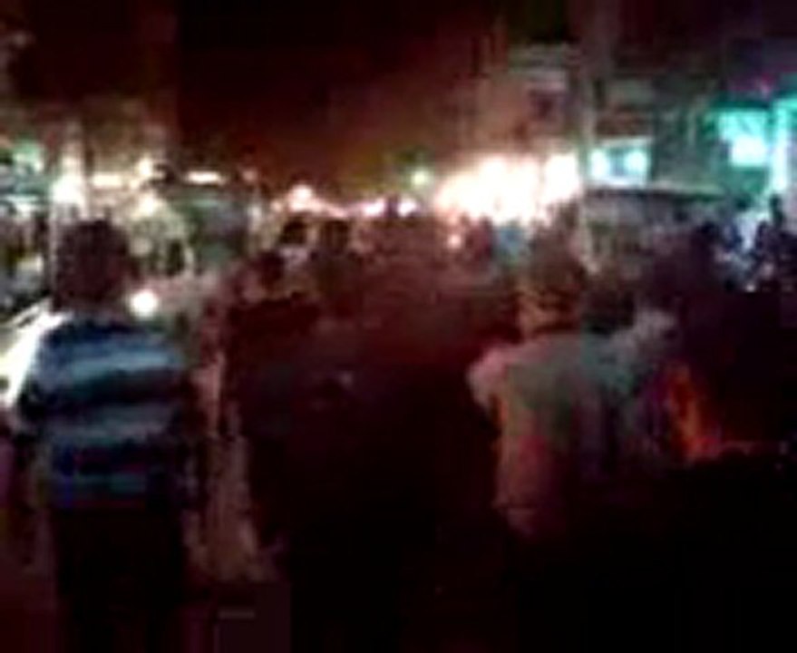 فري برس حلب السكري  تشييع الشهيد منهل محمد 14 4 2012 جـ1 Aleppo