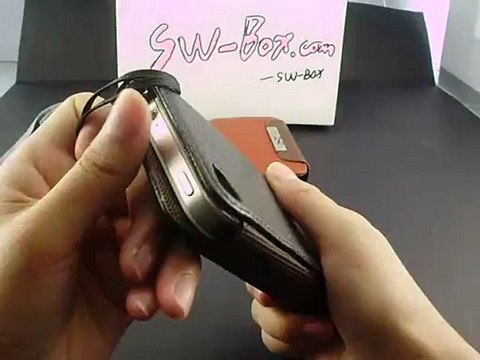 ID Credit Card Slot Leather Wallet Case for iPhone 4S / 4