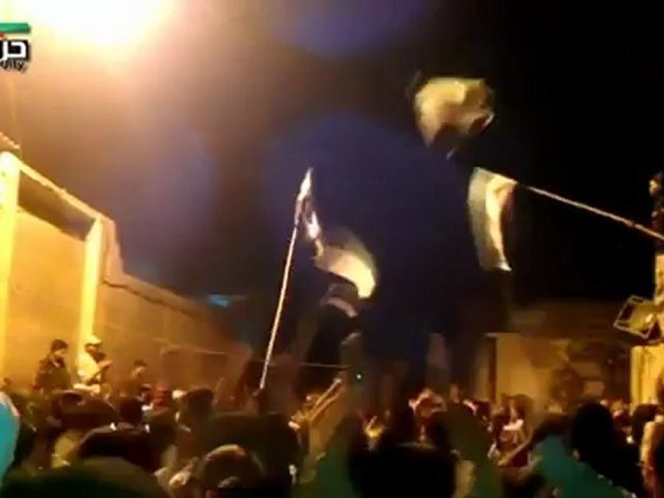 فري برس ريف دمشق مسائية حرستا 14 4 2012 ج1