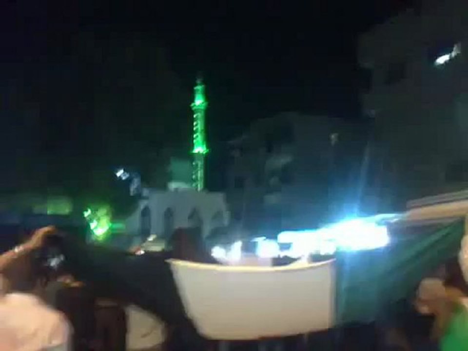 فري برس ريف دمشق زملكا مظاهرة مسائية حاشدة  14 4 2012 ج2