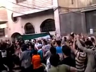 فري برس دمشق ميدان القاعة بالقرب من جامع حسين خطاب 14 4 2012 Damascus