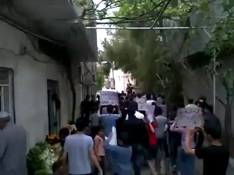 فري برس دمشق تجمع أحرار القابون 14 4 2012 Damascus