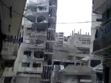 فري برس حمص جورة الشياح اطلاق قذائف هاون على الحي 14 4 2012 Homs