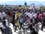 فري برس ريف حماه المحتل مظاهرة في قلعة المضيق 14 4 2012 Hama