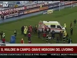 Piermario Morosini fait une attaque en plein match