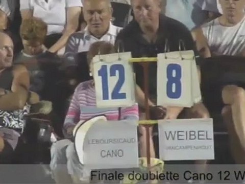 Fin de la finale du Mondial de Millau doublette à pétanque 2011