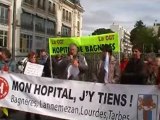 Manifestation pour la Défense des Hôpitaux Public des Hautes-Pyrénées à Tarbes le 14 avril 2012
