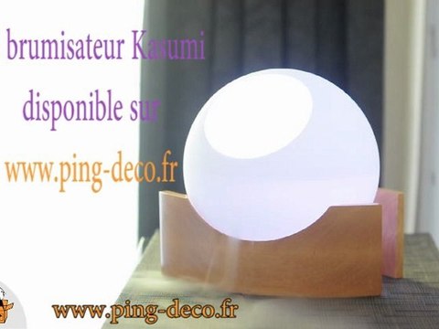 Brumisateur Kasumi : diffuser des huiles essentielles et lumière d'ambiance - ping-deco.fr