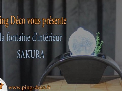 Fontaine d'intérieur Sakura objet déco idéale pour une ambiance zen - ping-deco.fr
