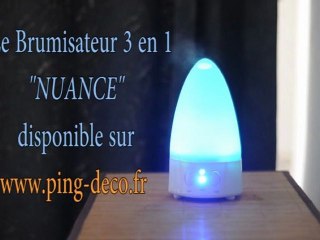 Diffuseur brumisateur ioniseur NUANCE 3 en 1 - www.ping-deco.fr