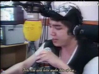 [Vietsub + Kara] 020607 Chunji Radio Kangin's singing - Gift