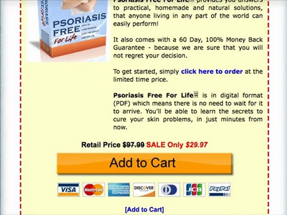 Want To Cure Psoriasis?
