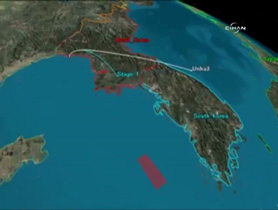 Kuzey Kore'nin 'gizemli' roketi denize çakıldı