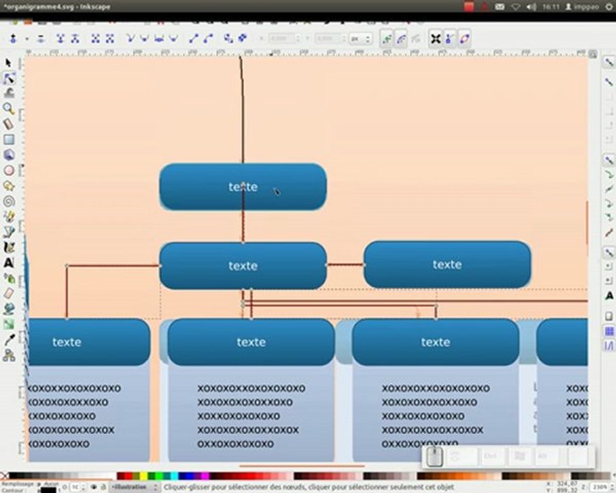 Réaliser un organigramme avec inkscape