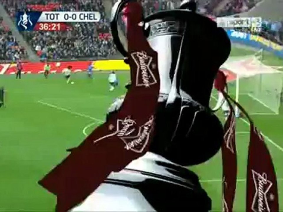 www.dailygoalz.com -  Tottenham vs Chelsea FA Cup - Semi Final -  Tottenham chance Petr Cech save