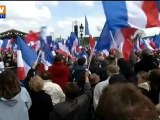 Les militants UMP mettent l’ambiance à la Concorde