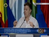 Santos clausuró la VI Cumbre de las Américas enumerando acuerdos