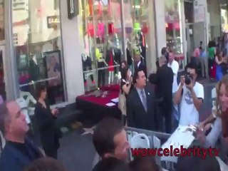 Jon Cryer signs autographs at star ceremony