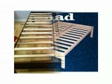 Nomad Solid Hardwood Platform Bed Frame - Queen Size