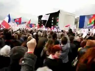Meeting de François Hollande au Château de Vincennes