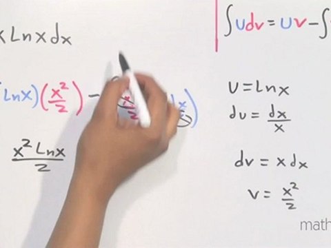 Integrar xLnx (integral por partes) - parte 1