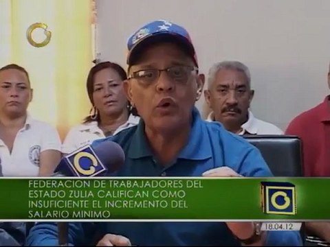 Federación de Trabajadores del Zulia califican al salario mínimo como insuficiente