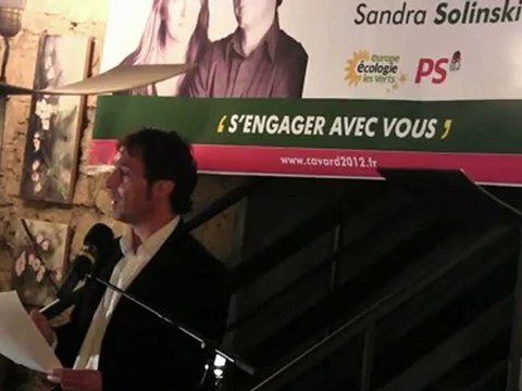 Christophe Cavard candidat EELV Législatives 2012 lancement de campagne 30 mars 2012