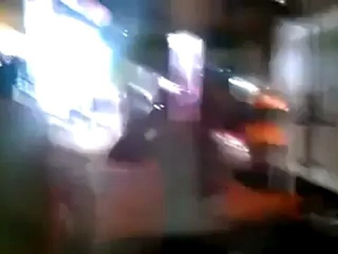 فري برس دمشق مظاهرة مسائية من جامع المزة الكبير الشيخ سعد 15 4 2012 Damascus