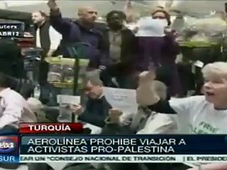 Turkish Airlines prohibe viajar a activistas pro-Palestina