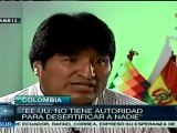 Evo Morales en entrevista sobre la Cumbre de las Américas