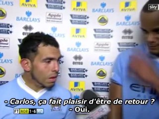 Tévez, une bouteille de champagne et puis s'en va...