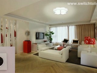 White Crystal Glass Home Touch Switch 3 Gang 1 Way