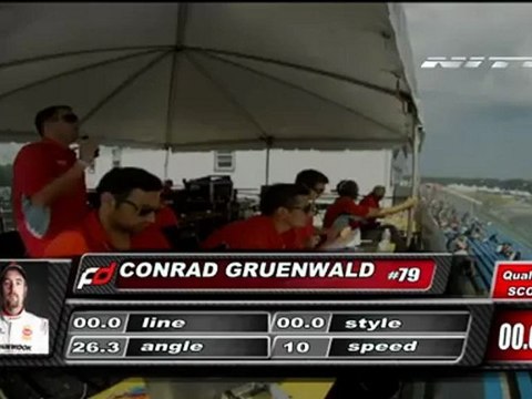 CONRAD GRUNEWALD at Formula Drift Round 4, Wall Stadium NJ, Top 32 (1st run)