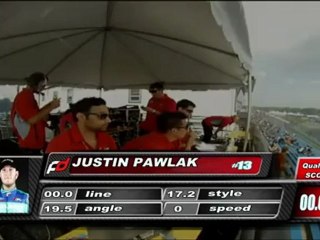 JUSTIN PAWLAK at Formula Drift Round 4, Wall Stadium NJ, Top 32 (1st run)